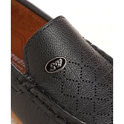 Cute Walk by Babyhug Party Wear Loafer Shoes - Black