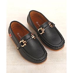Cute Walk by Babyhug Slip Ons Party Wear Shoes - Navy Blue