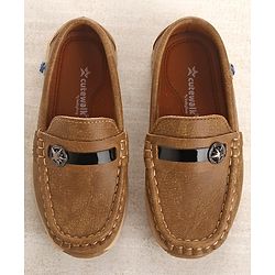 Cute Walk by Babyhug Slip On Formal Wear Shoes - Brown