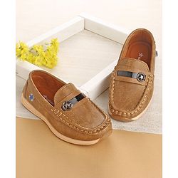Cute Walk by Babyhug Slip On Formal Wear Shoes - Brown