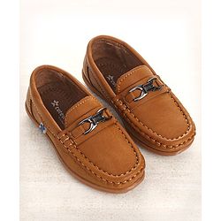 Cute Walk by Babyhug Party Wear Slip On Shoes - Navy Blue