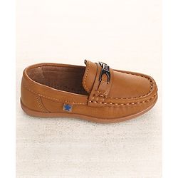 Cute Walk by Babyhug Party Wear Slip On Shoes - Navy Blue