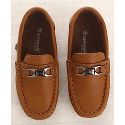 Cute Walk by Babyhug Party Wear Slip On Shoes - Navy Blue