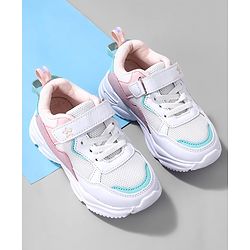 Cute Walk by Babyhug Velcro Closure Sneakers -  Pink