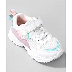 Cute Walk by Babyhug Velcro Closure Sneakers -  Pink