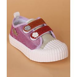 Cute Walk by Babyhug Casual Shoes Floral Patch - Purple