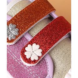 Cute Walk by Babyhug Casual Shoes Floral Patch - Purple