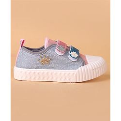 Cute Walk by Babyhug Casual Shoes Floral Patch - Purple