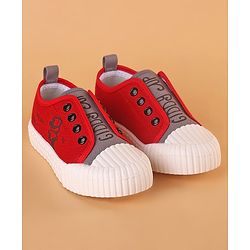 Cute Walk by Babyhug Slip On Style Canvas Casual Shoes - Red