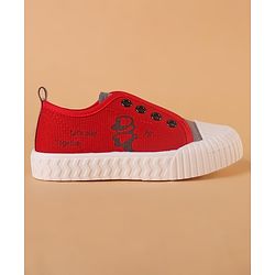 Cute Walk by Babyhug Slip On Style Canvas Casual Shoes - Red