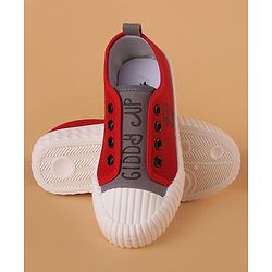 Cute Walk by Babyhug Slip On Style Canvas Casual Shoes - Red