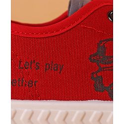 Cute Walk by Babyhug Slip On Style Canvas Casual Shoes - Red