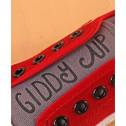 Cute Walk by Babyhug Slip On Style Canvas Casual Shoes - Red