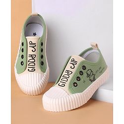 Cute Walk by Babyhug Slip On Style Canvas Casual Shoes - Green