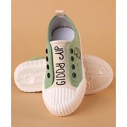 Cute Walk by Babyhug Slip On Style Canvas Casual Shoes - Green