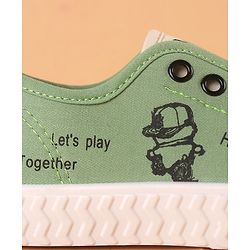 Cute Walk by Babyhug Slip On Style Canvas Casual Shoes - Green