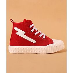 Cute Walk by Babyhug Lace Up Casual Shoes - Red