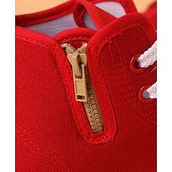 Cute Walk by Babyhug Lace Up Casual Shoes - Red