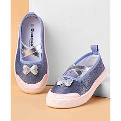 Cute Walk by Babyhug Slip On Casual Shoes Bow Applique - Blue
