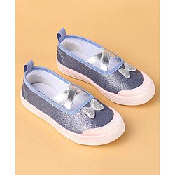 Cute Walk by Babyhug Slip On Casual Shoes Bow Applique - Blue