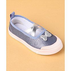 Cute Walk by Babyhug Slip On Casual Shoes Bow Applique - Blue