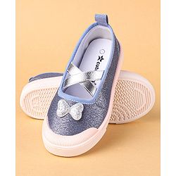 Cute Walk by Babyhug Slip On Casual Shoes Bow Applique - Blue