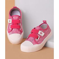 Cute Walk by Babyhug Casual Shoes With Velcro Closure - Pink