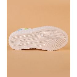 Cute Walk by Babyhug Velcro Closure Casual Shoes with Cute Print - White