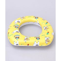 Babyhug Soft Potty Seat With Handle Mama Print - Yellow