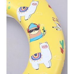 Babyhug Soft Potty Seat With Handle Mama Print - Yellow