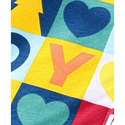 Babyhug 100% Cotton Knit Full Sleeves Hooded Sweatjacket with Zipper & Star Print - Multicolour