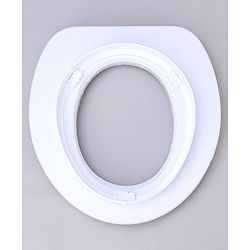 Babyhug Soft Cushioned Baby Potty Seat with Polka Dot Theme  - White & Grey