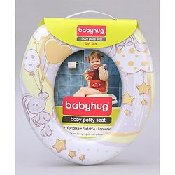 Babyhug Soft Potty Seat With Handle Rabbit star Print - Purple