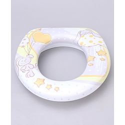 Babyhug Soft Potty Seat With Handle Rabbit star Print - Purple