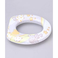 Babyhug Soft Potty Seat With Handle Rabbit star Print - Purple