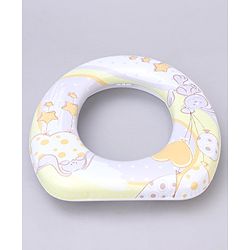 Babyhug Soft Potty Seat With Handle Rabbit star Print - Purple