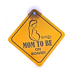 Babyhug Mom To Be On Board Sticker - Yellow