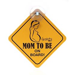 Babyhug Mom To Be On Board Sticker - Yellow