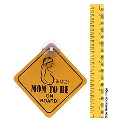 Babyhug Mom To Be On Board Sticker - Yellow