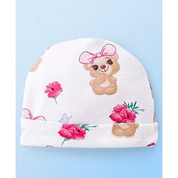 Babyhug 100 % Cotton Clothing Gift Set Animal Theme White - Pack of 5