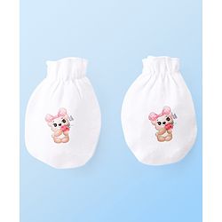 Babyhug 100 % Cotton Clothing Gift Set Animal Theme White - Pack of 5