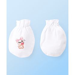 Babyhug 100 % Cotton Clothing Gift Set Animal Theme White - Pack of 5