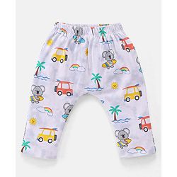 Babyhug 100 % Cotton Baby Clothing Gift Sets Animal & Vehicle Pack of 7 - Blue