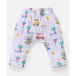 Babyhug 100 % Cotton Baby Clothing Gift Sets Animal & Vehicle Pack of 7 - Blue
