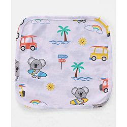 Babyhug 100 % Cotton Baby Clothing Gift Sets Animal & Vehicle Pack of 7 - Blue