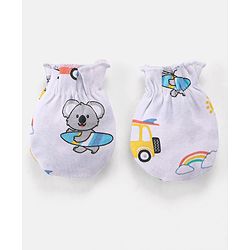 Babyhug 100 % Cotton Baby Clothing Gift Sets Animal & Vehicle Pack of 7 - Blue