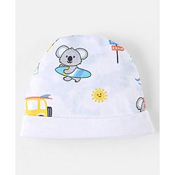 Babyhug 100 % Cotton Baby Clothing Gift Sets Animal & Vehicle Pack of 7 - Blue