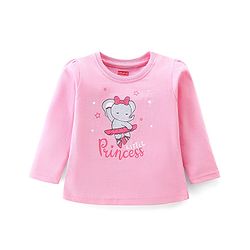Babyhug Cotton Knit Full Sleeves Night Suit With Star & Elephant Print Pack Of 2 - Pink & Blue
