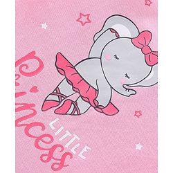 Babyhug Cotton Knit Full Sleeves Night Suit With Star & Elephant Print Pack Of 2 - Pink & Blue