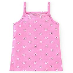 Babyhug 100% Cotton Single Jersey Knit Sleeveless Slips Stripes & Bear Print Pack Of 3 - Multicolor
